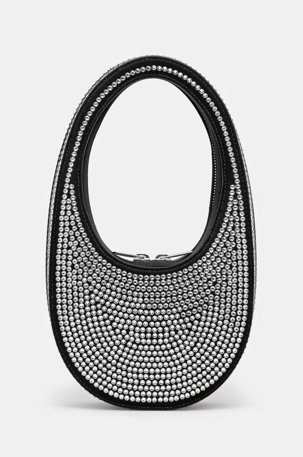 coperni Torbica Coperni Crystal-Embellished Mini Swipe črna barva, COPBA01BIS455