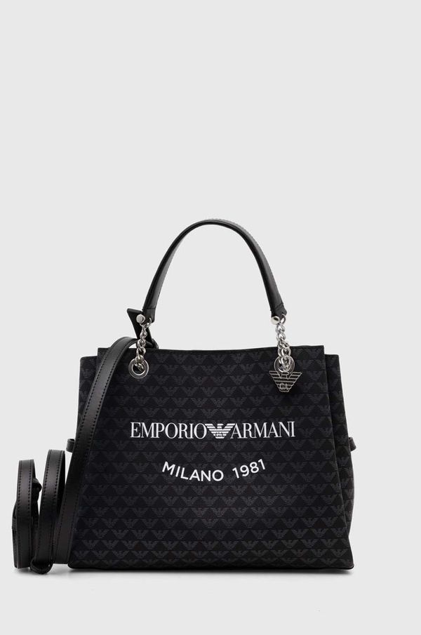 Emporio Armani Torbica Emporio Armani črna barva