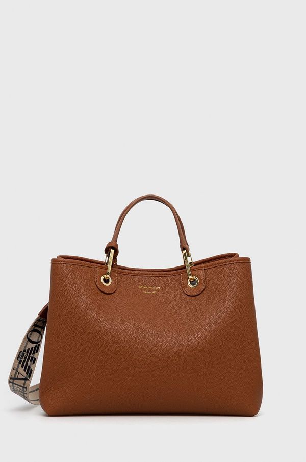 Emporio Armani Torbica Emporio Armani rjava barva