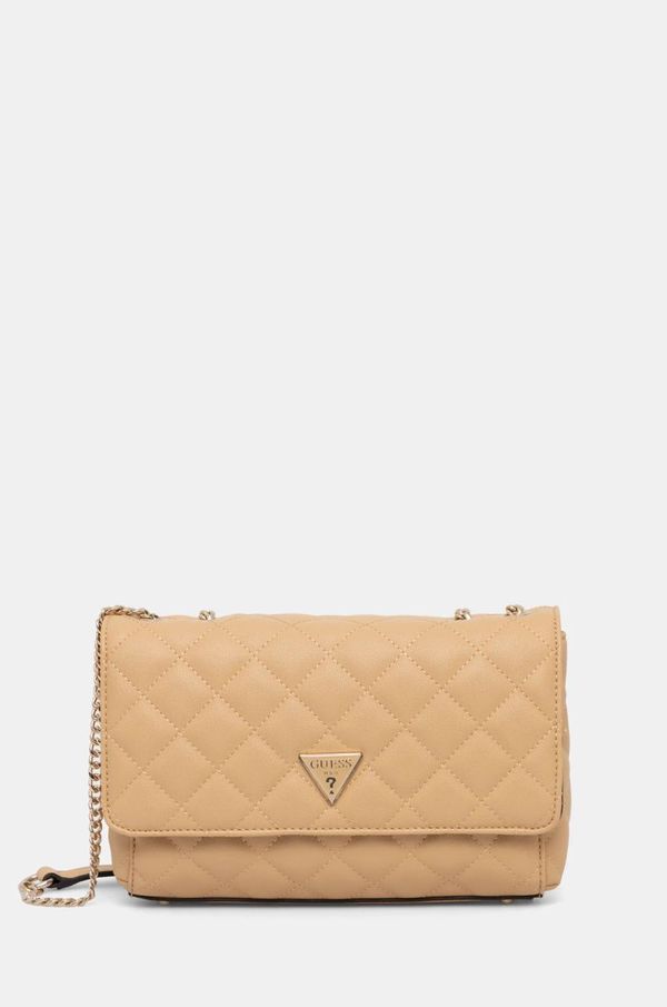 Guess Torbica Guess bež barva, HWEQG9 50921