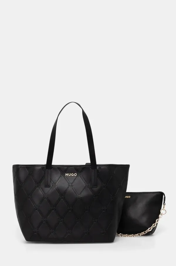 HUGO Torbica HUGO črna barva, 50536854