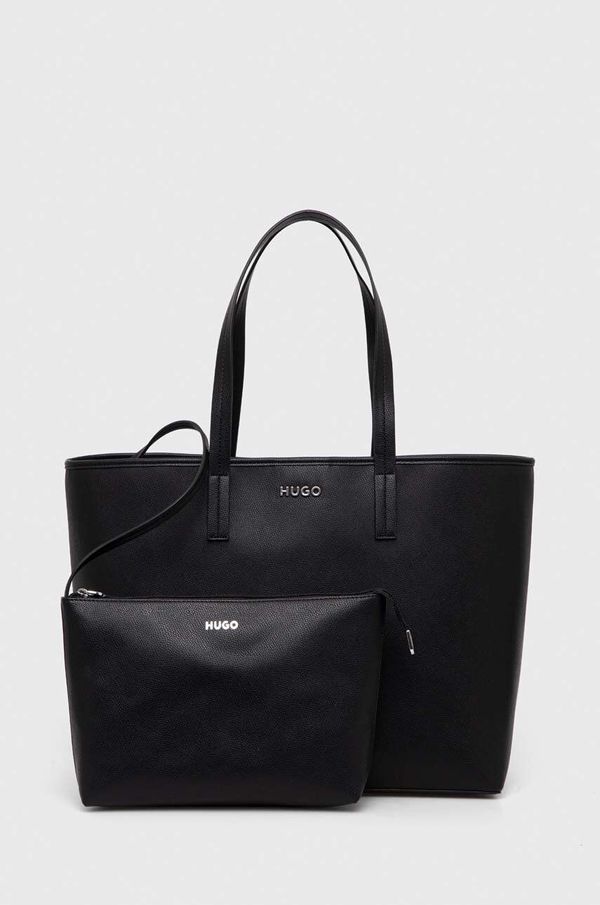 HUGO Torbica HUGO črna barva