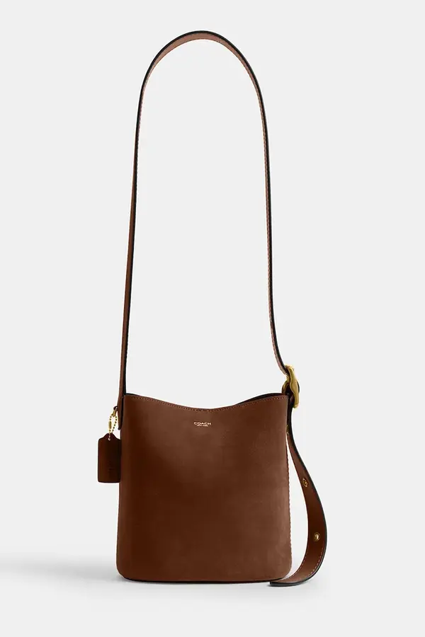Coach Torbica iz semiša Coach Suede Bleecker Bucket 21