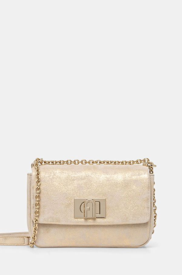 Furla Torbica iz semiša Furla bež barva, BAFKACO BX3355 CGD00