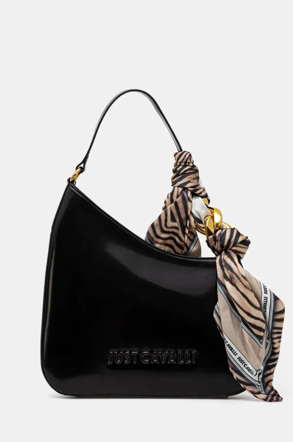 Just Cavalli Torbica Just Cavalli črna barva, 78RA4BH2 ZSB86