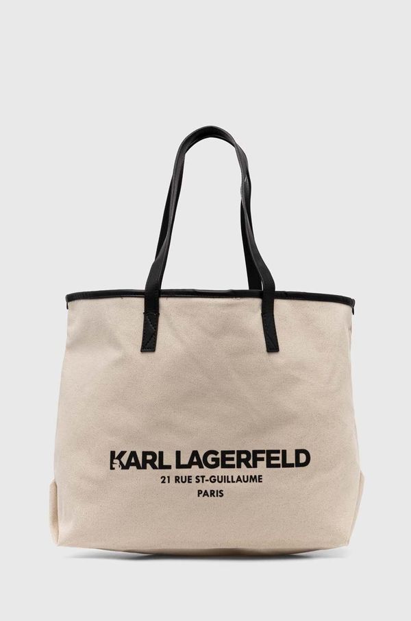 Karl Lagerfeld Torbica Karl Lagerfeld bež barva, 245W3856
