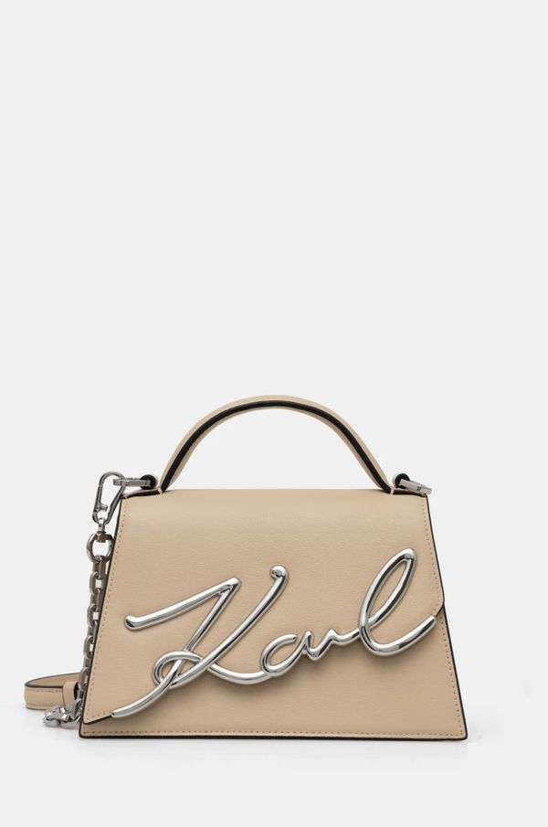 Karl Lagerfeld Torbica Karl Lagerfeld bež barva, A1W30038