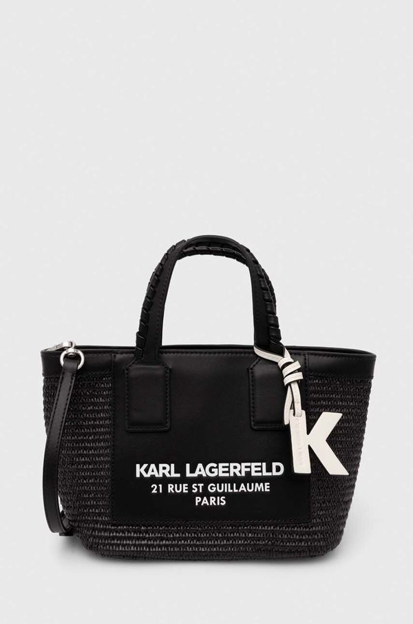 Karl Lagerfeld Torbica Karl Lagerfeld črna barva, 245W3082