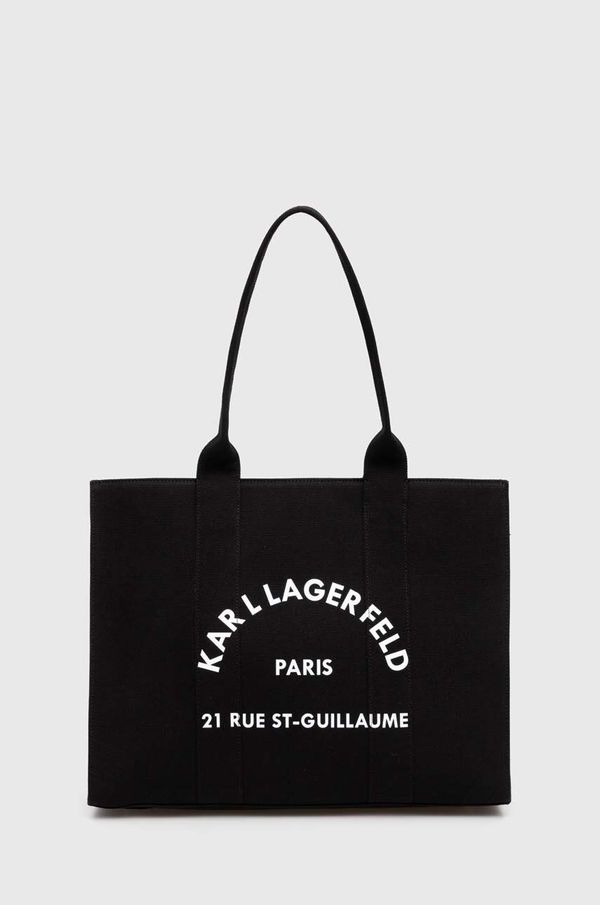 Karl Lagerfeld Torbica Karl Lagerfeld črna barva, 245W3855