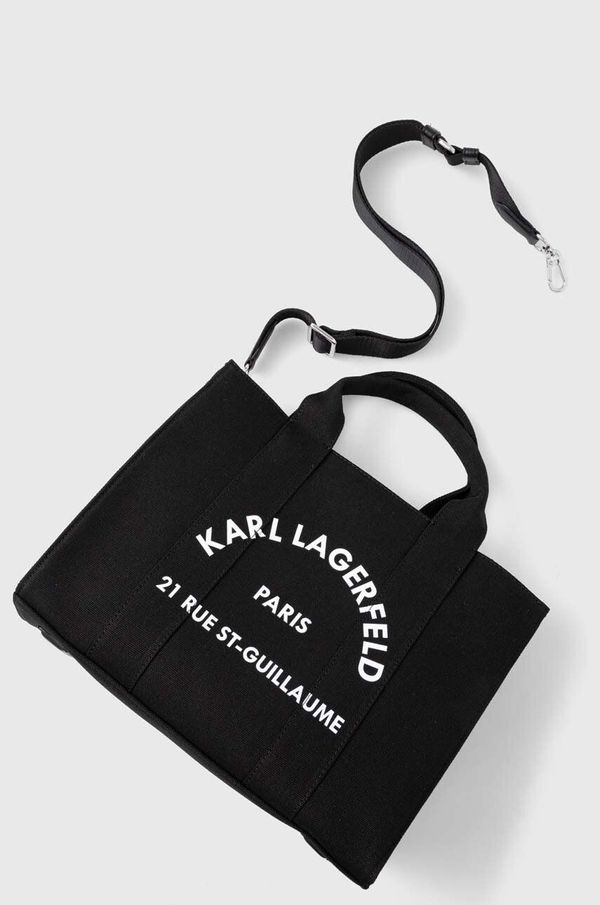 Karl Lagerfeld Torbica Karl Lagerfeld črna barva