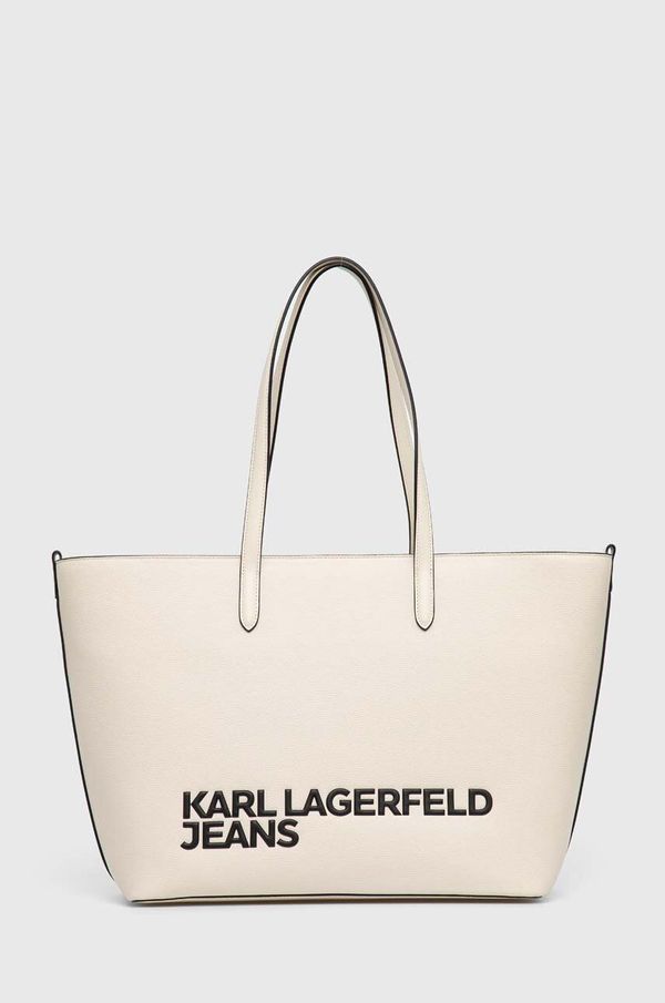 Karl Lagerfeld Jeans Torbica Karl Lagerfeld Jeans bež barva, 245J3006