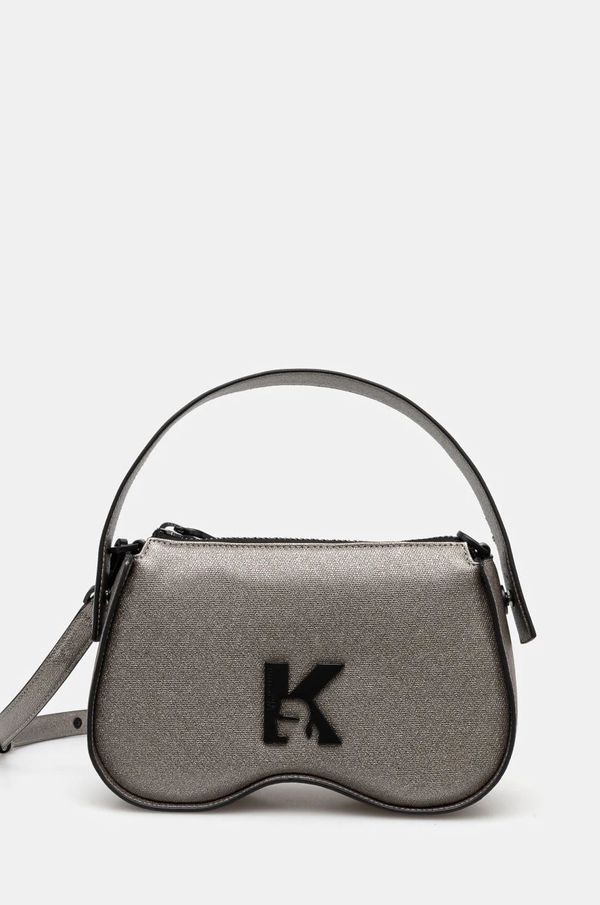 Karl Lagerfeld Jeans Torbica Karl Lagerfeld Jeans srebrna barva, A1W30279