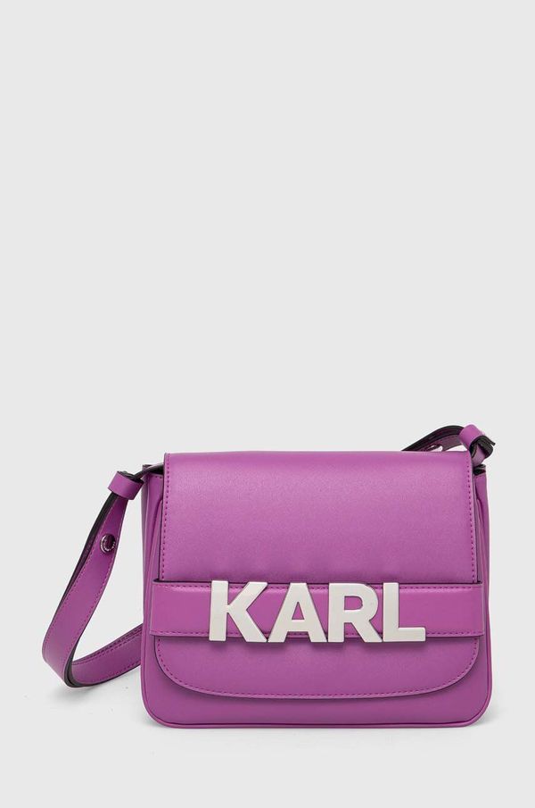 Karl Lagerfeld Torbica Karl Lagerfeld vijolična barva