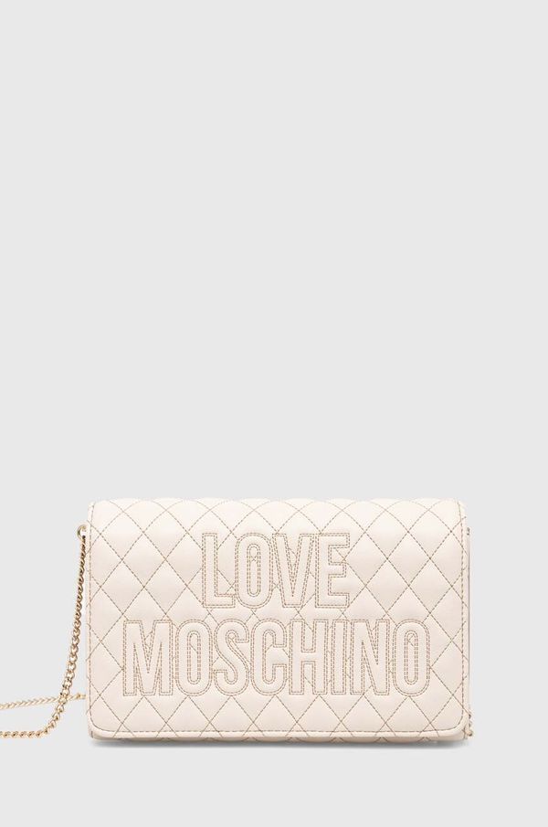 Love Moschino Torbica Love Moschino bež barva, JC4316PP08KG1