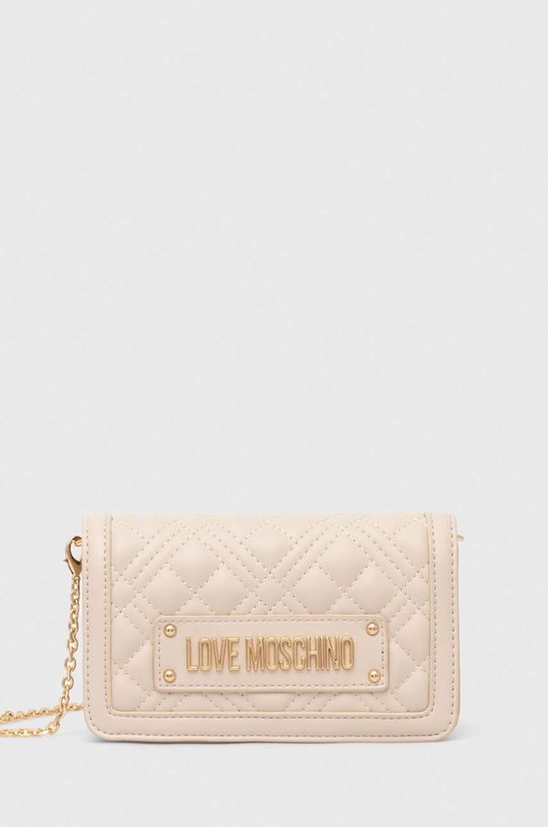 Love Moschino Torbica Love Moschino bež barva, JC5681PP1LLA0000