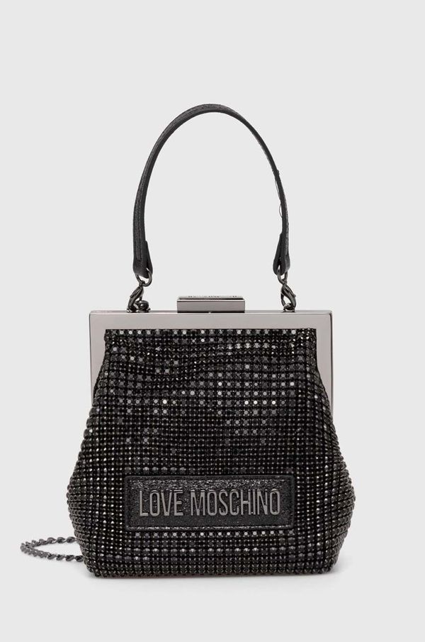 Love Moschino Torbica Love Moschino črna barva, JC4043PP1LLP100A