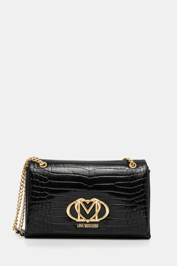 Love Moschino Torbica Love Moschino črna barva, JC4046PP1