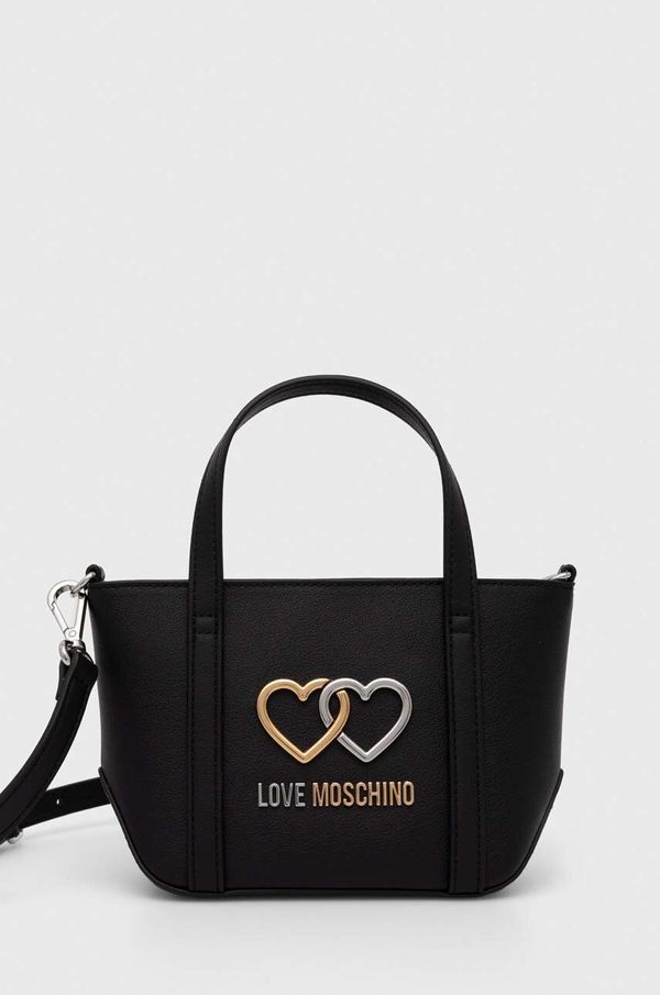 Love Moschino Torbica Love Moschino črna barva, JC4074PP1LL1000A