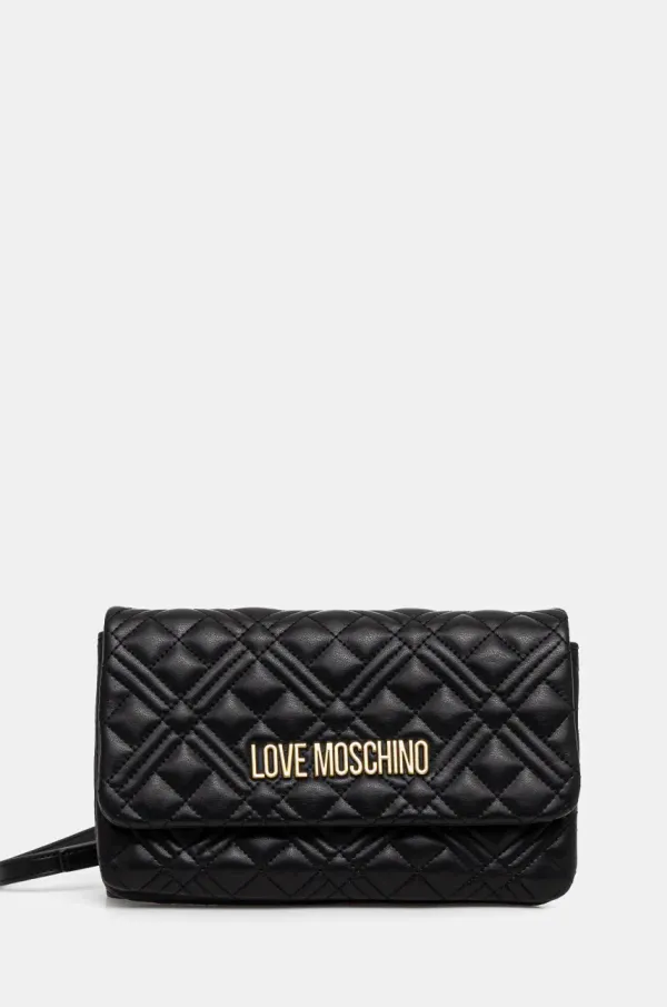 Love Moschino Torbica Love Moschino črna barva, JC4097PP1