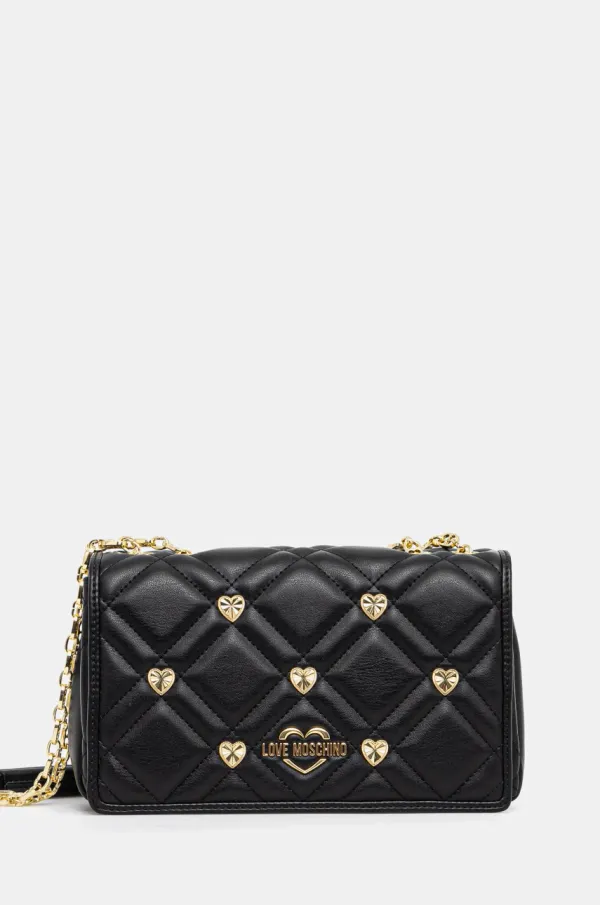 Love Moschino Torbica Love Moschino črna barva, JC4120PP1