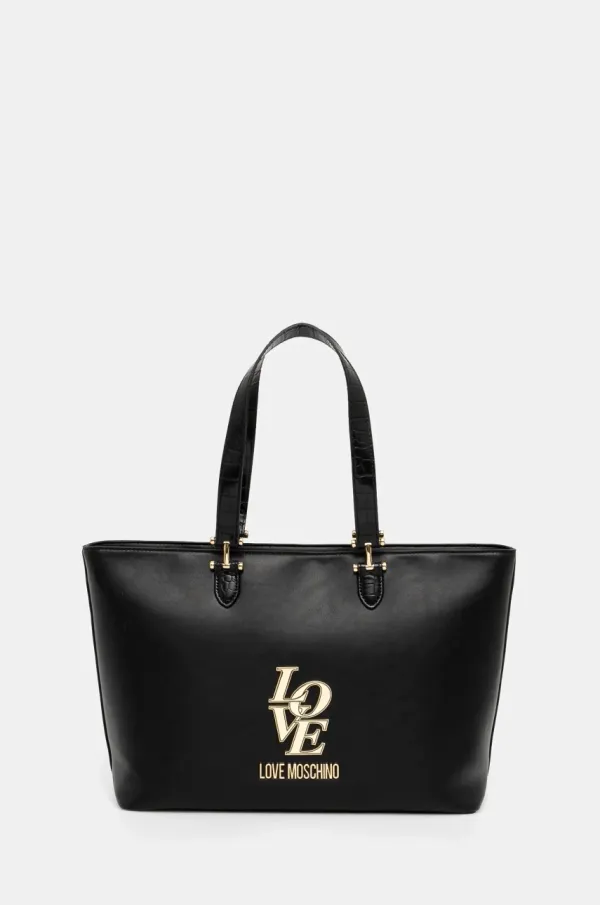 Love Moschino Torbica Love Moschino črna barva, JC4159PP1