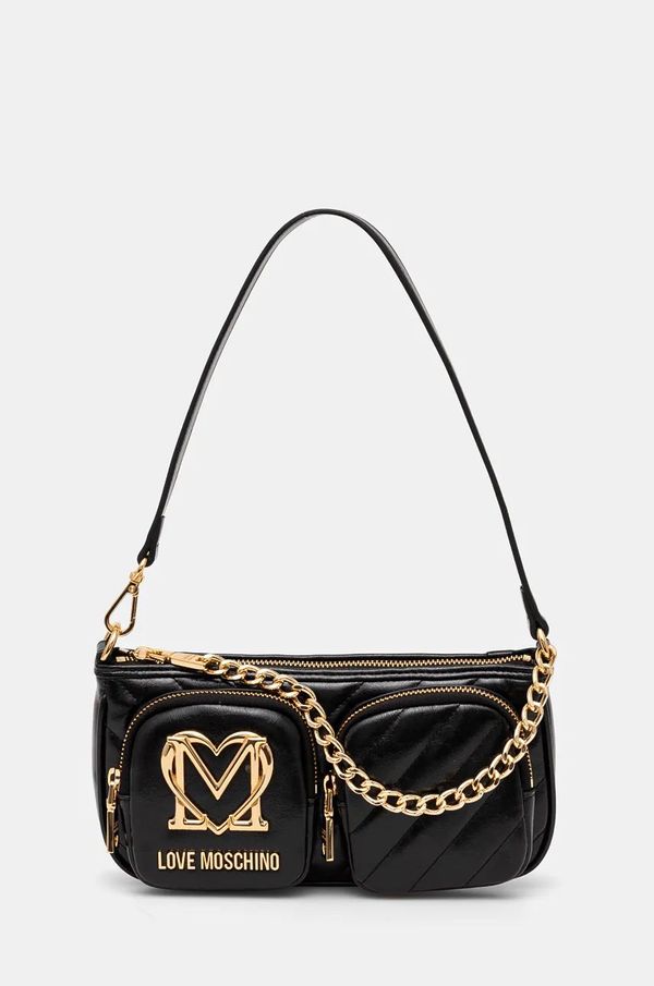 Love Moschino Torbica Love Moschino črna barva, JC4324PP0L