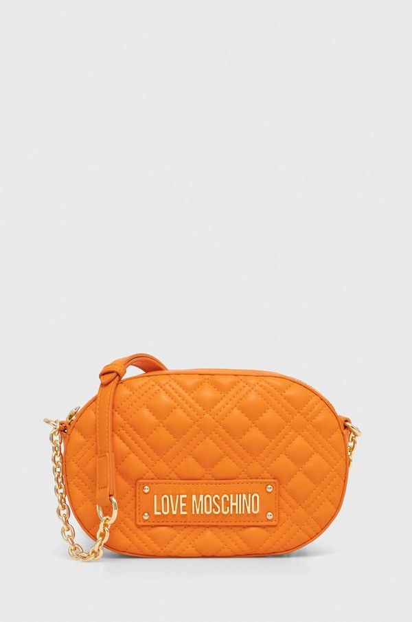 Love Moschino Torbica Love Moschino oranžna barva, JC4207PP0CKA0