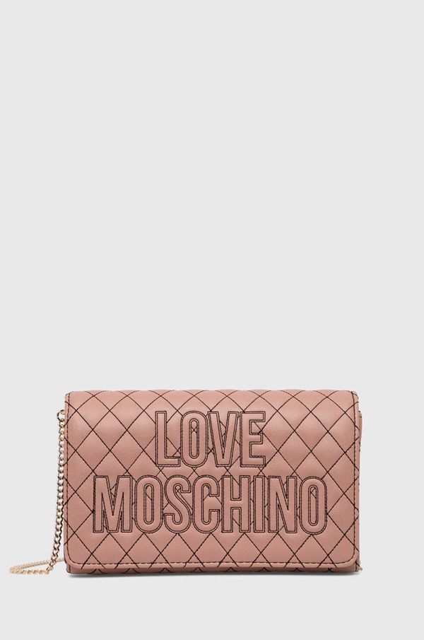 Love Moschino Torbica Love Moschino roza barva, JC4316PP08KG1