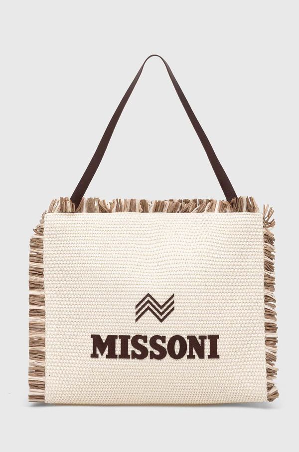 Missoni Torbica Missoni bež barva, MI10005E