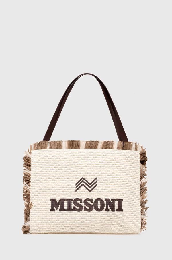 Missoni Torbica Missoni bež barva, MI10006E