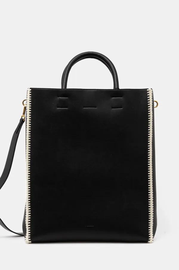 Nanushka Torbica Nanushka COMPASSTOTE črna barva, NU24CRBG06799