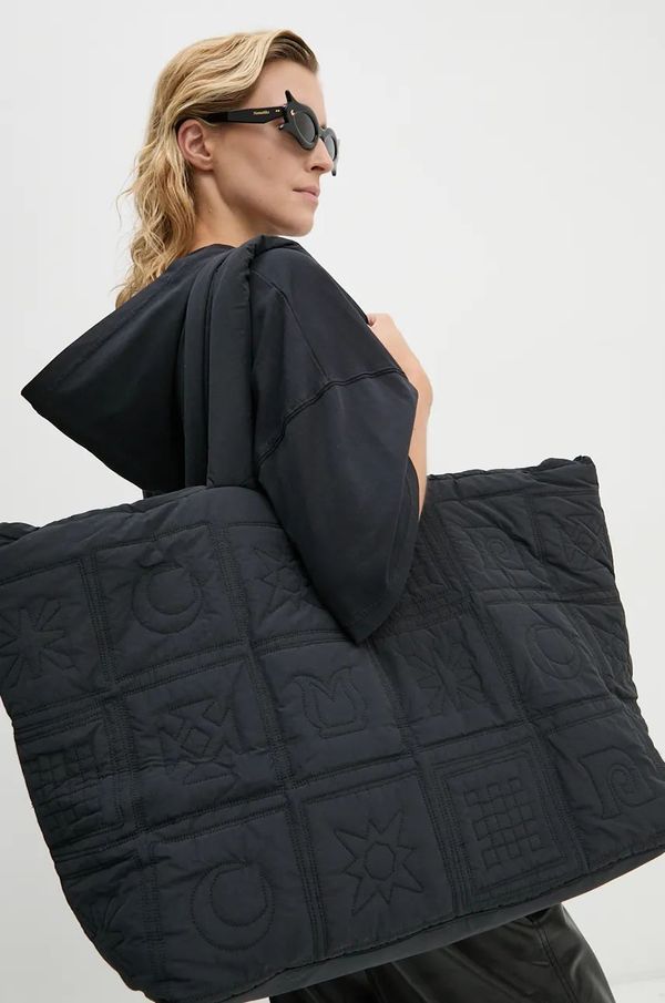 Nanushka Torbica Nanushka SOFT TOTE črna barva, NU24FWBT12451