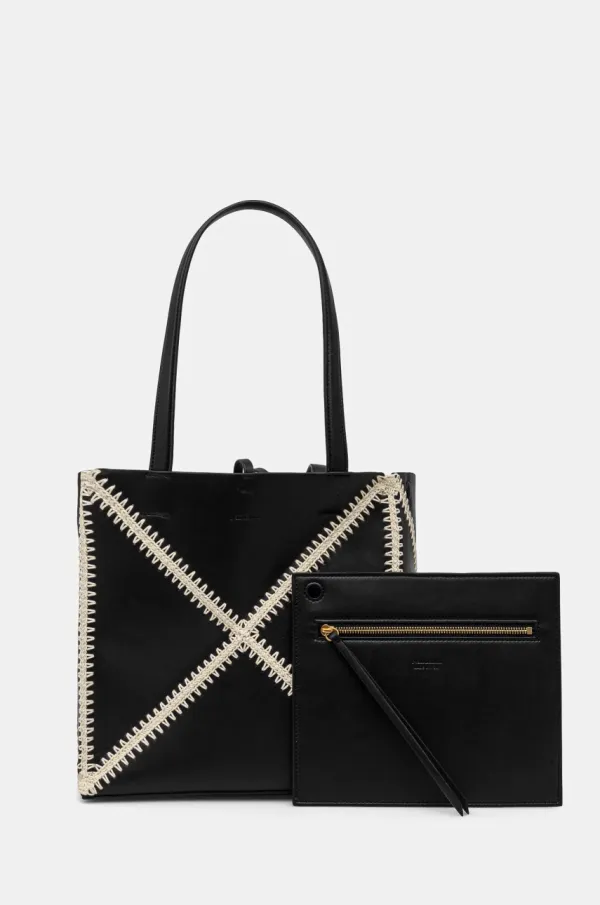 Nanushka Torbica Nanushka THEORIGAMITOTE črna barva, NW23CRBG02499