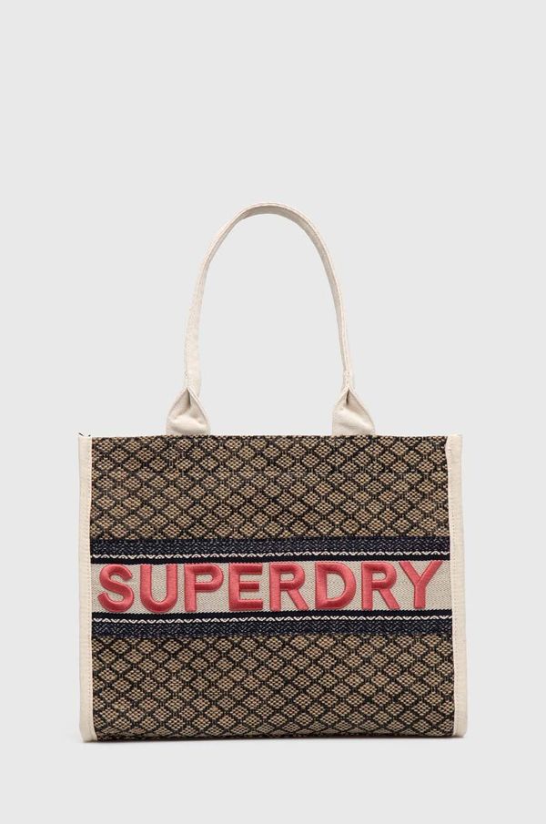 Superdry Torbica Superdry mornarsko modra barva