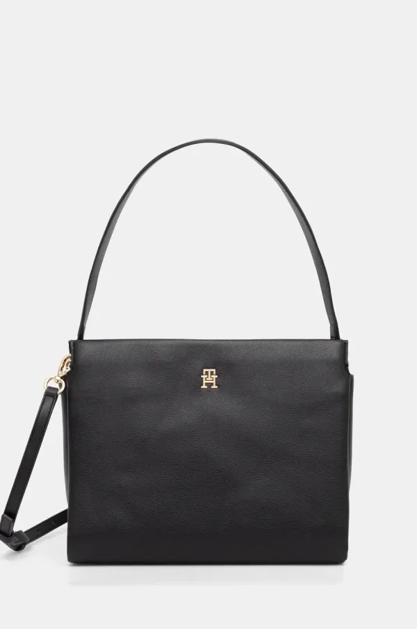 Tommy Hilfiger Torbica Tommy Hilfiger črna barva, AW0AW17173