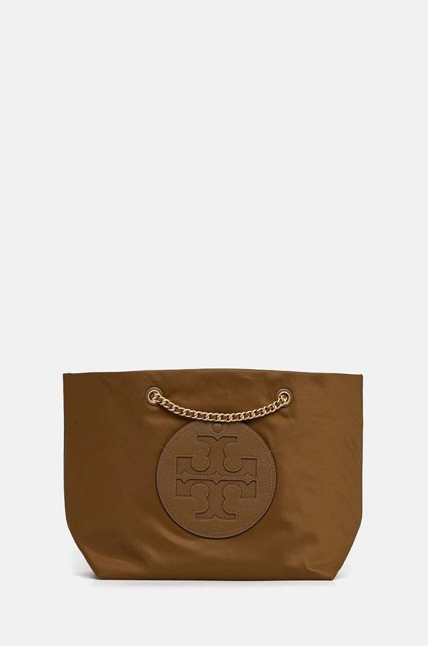 Tory Burch Torbica Tory Burch Ella Chain zelena barva, 152313