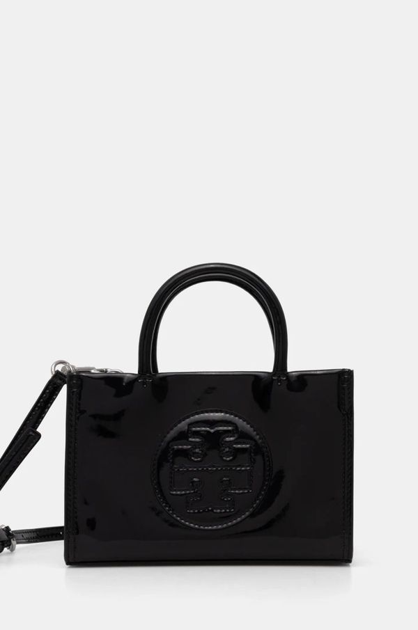 Tory Burch Torbica Tory Burch Ella črna barva, 161878.001