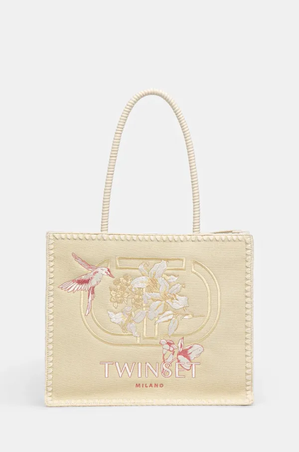 Twinset Torbica Twinset bež barva, 251TB7412