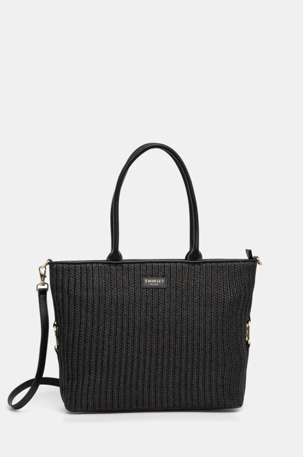 Twinset Torbica Twinset črna barva, 251TB7382