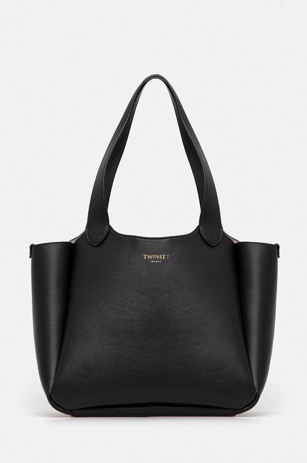Twinset Torbica Twinset črna barva, 251TB7470