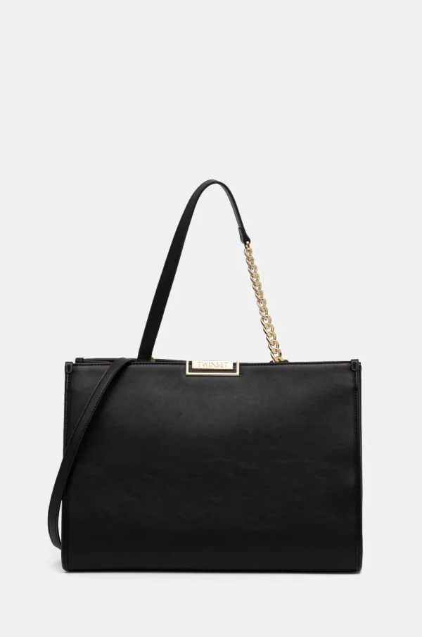 Twinset Torbica Twinset črna barva, 251TD8291