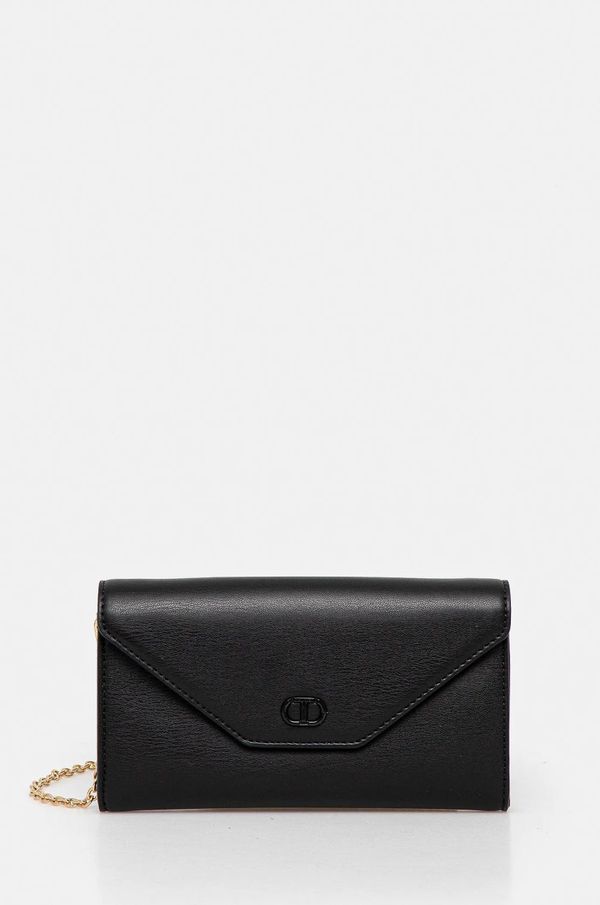 Twinset Torbica Twinset črna barva, 251TH7020