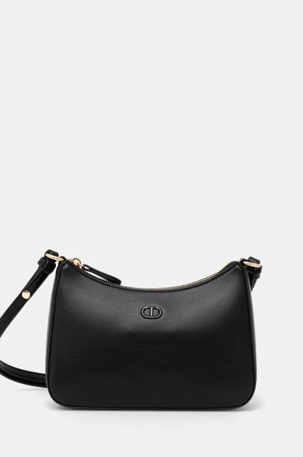 Twinset Torbica Twinset črna barva, 251TH7021