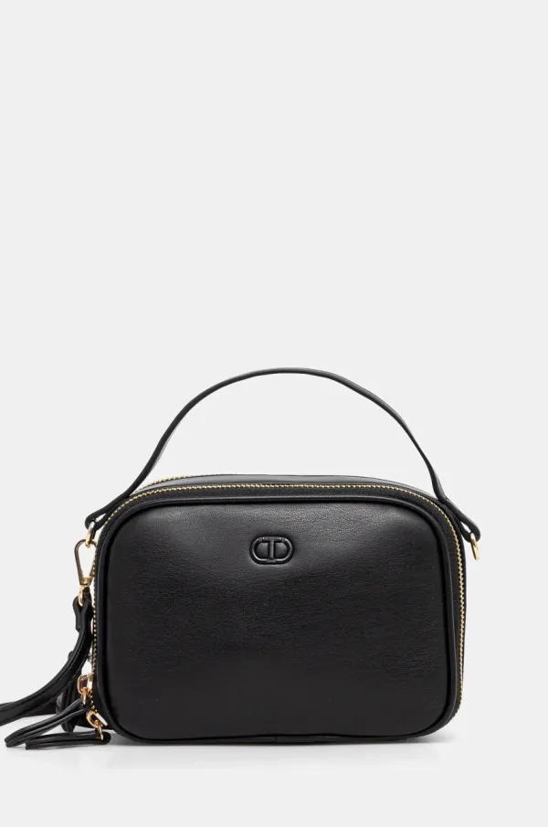 Twinset Torbica Twinset črna barva, 251TH7026