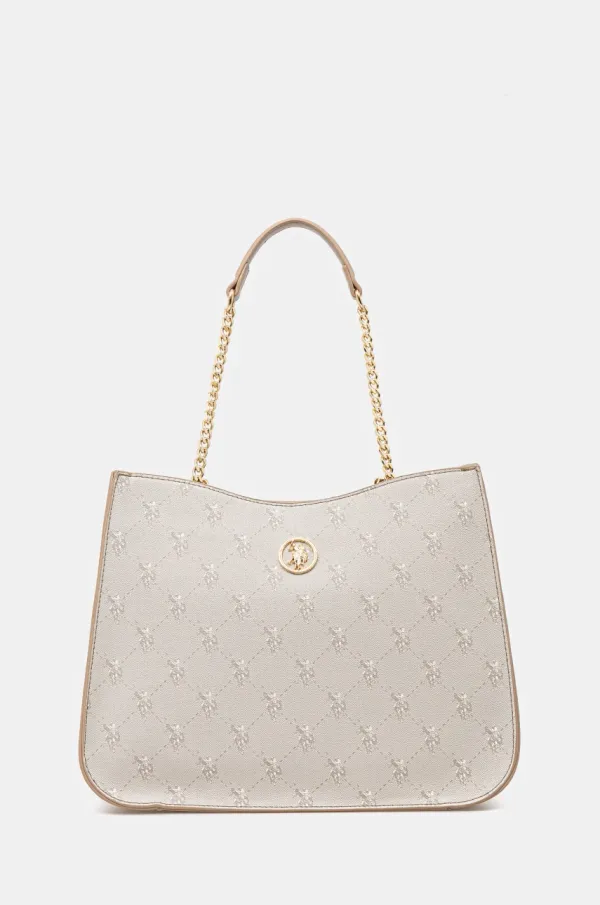 U.S. Polo Assn. Torbica U.S. Polo Assn. HAMPTON bež barva, BIUHD6233WVP