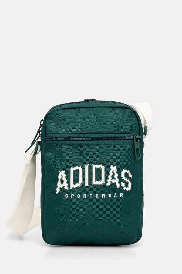 adidas Torbica za okoli pasu adidas U VAR ORGANIZER zelena barva, JD1901