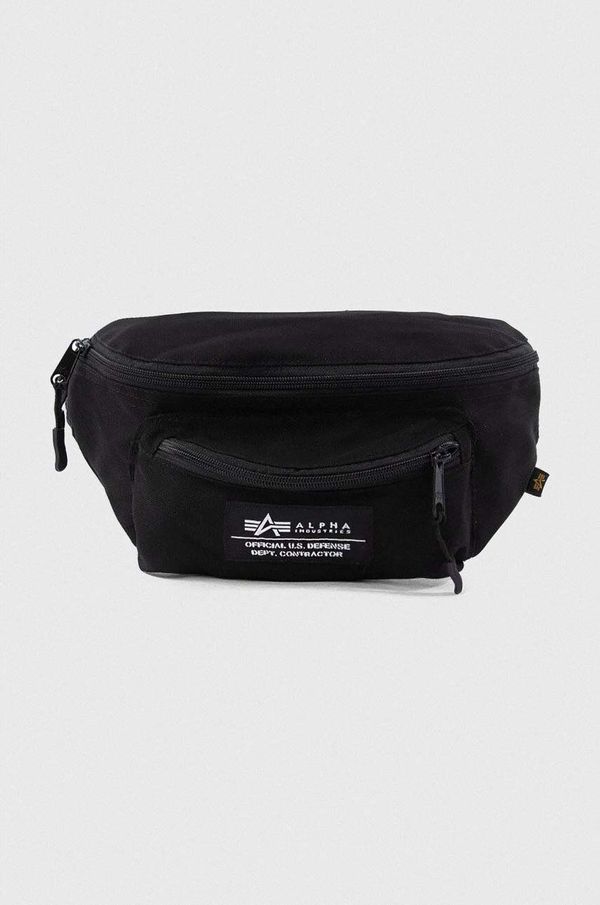 Alpha Industries Torbica za okoli pasu Alpha Industries Big Waist Bag 126909 03 črna barva
