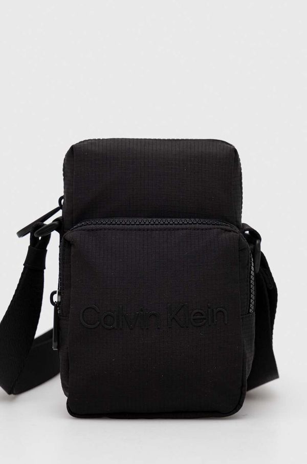 Calvin Klein Torbica za okoli pasu Calvin Klein črna barva
