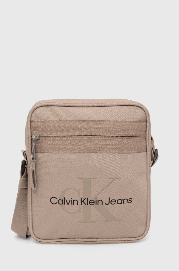 Calvin Klein Jeans Torbica za okoli pasu Calvin Klein Jeans bež barva