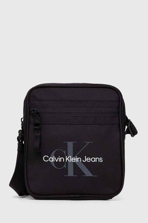 Calvin Klein Jeans Torbica za okoli pasu Calvin Klein Jeans črna barva